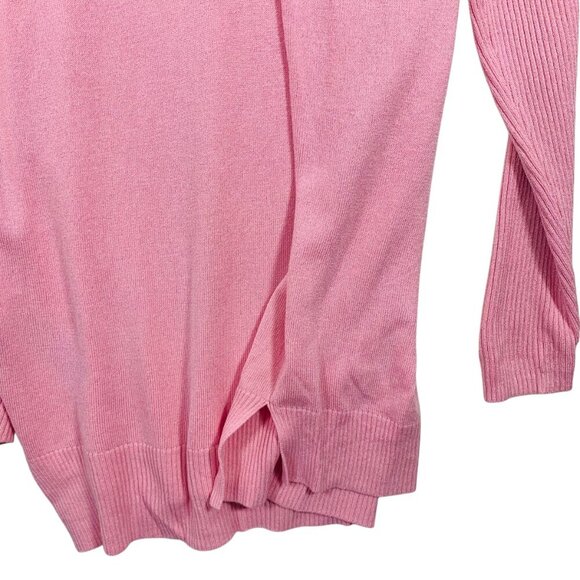 KAFFE KAmachelle Women's Knit sweater Long Sleeve V-Neck Pullover  size M pink - Picture 7 of 14